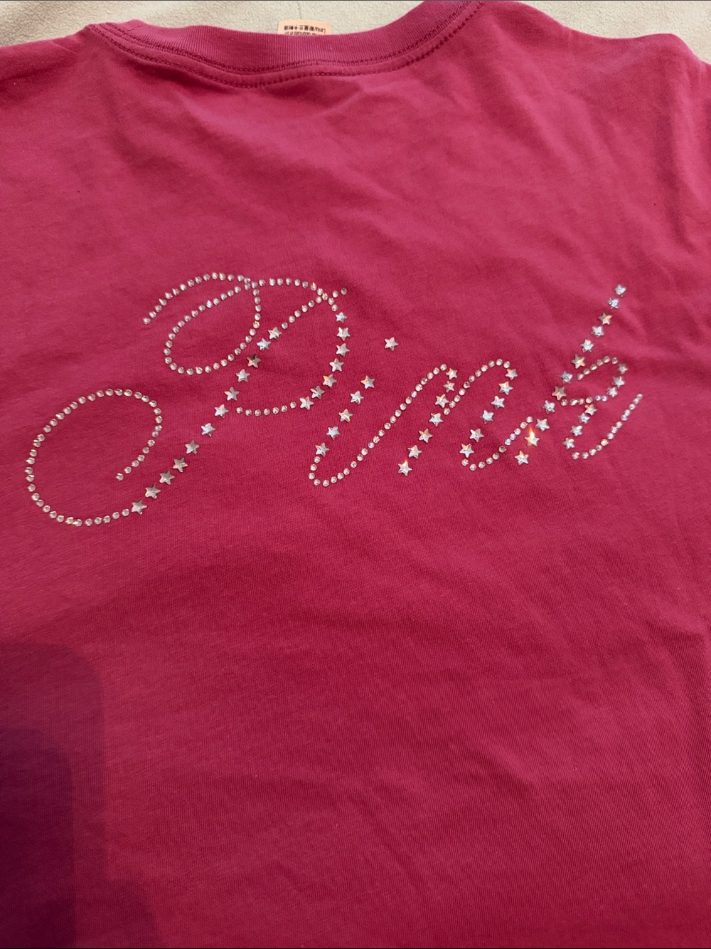 PINK Victoria's Secret Rhinestone Logo Tee - Picture 4 of 8
